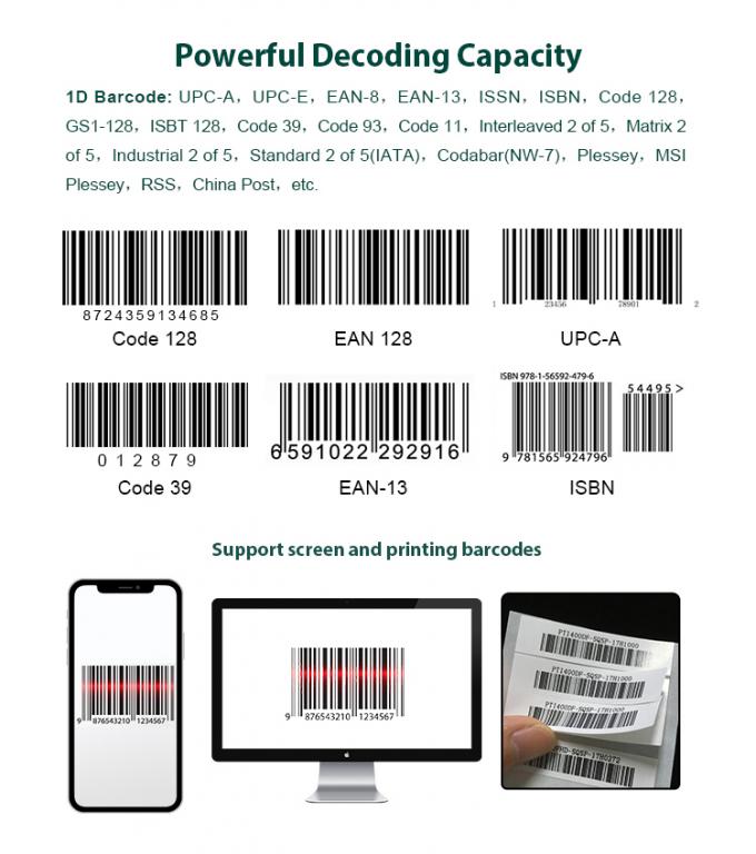 1D CCD 300times/s TTL Arduino Barcode Scanner Module