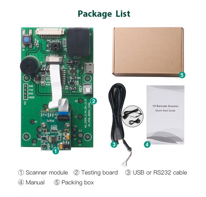 Raspberry Pi 300times/s 50mA Qr Code Scanner Module Linear TTL