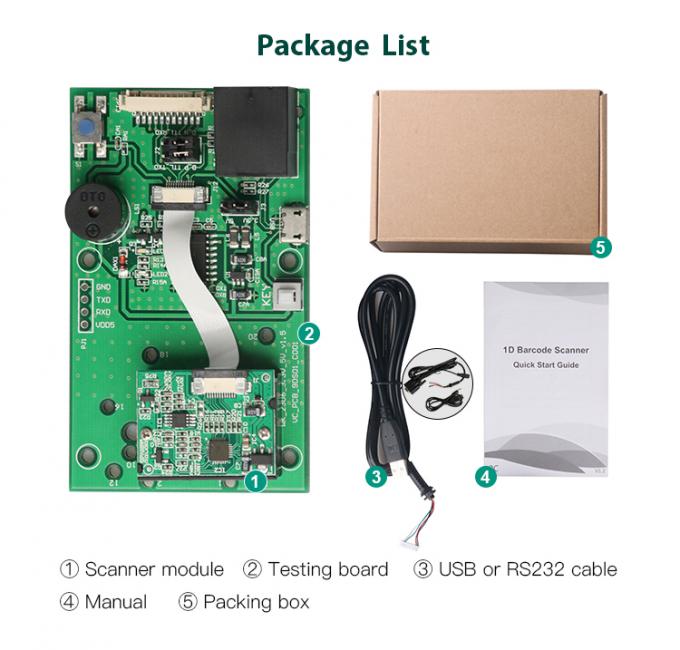 1D CCD 300times/s TTL Arduino Barcode Scanner Module