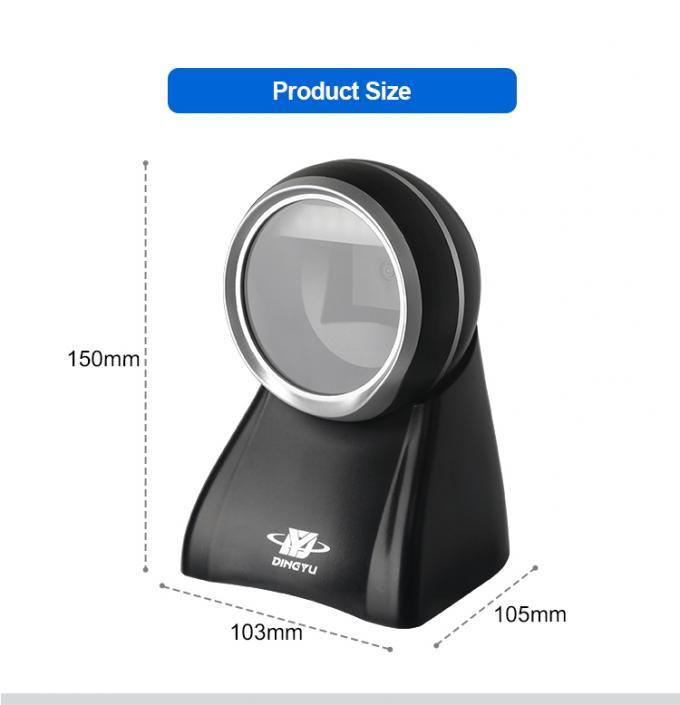 Omnidirectional Buzzer Indicator QR Barcode Scanner CMOS