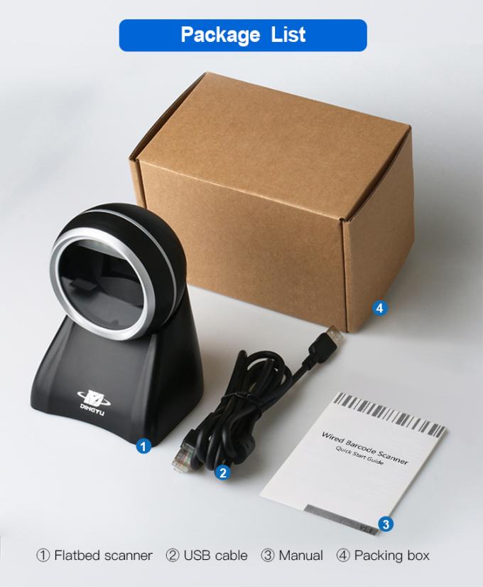 Omnidirectional Buzzer Indicator QR Barcode Scanner CMOS