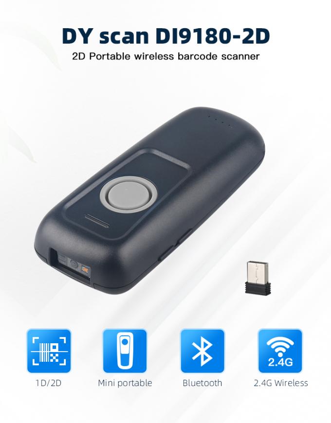 Wireless Barcode Scanner 2D Portable Bar code Readers High Decoding Speed