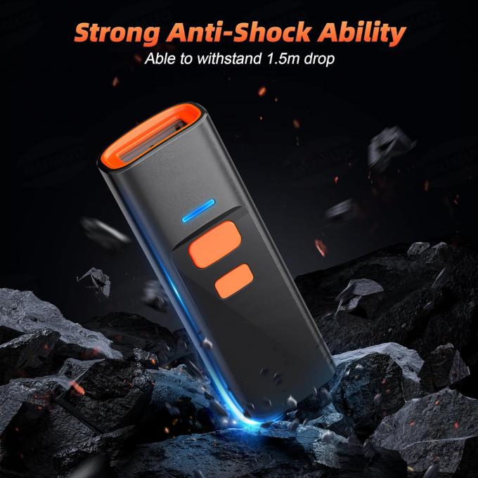 2D Wireless Portable Barcode Scanner Portable mini bar code reader with