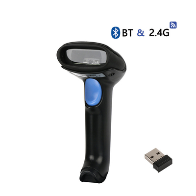 1D Bluetooth 2.4G Wireless Barcode Scanner Durable in Use And High Performance