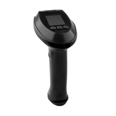 2.4G Wireless Handheld Barcode Scanner With Screen Scan Speed 300 times/s Resolution ≥4mil