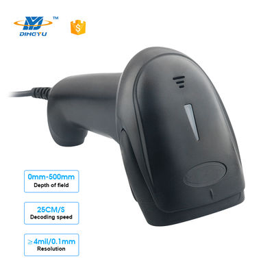 32-Bit Handheld Barcode Scanner with 640*480 Resolution and 4mil/0.1mm Reading Accuracy