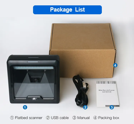 Table Mounted Omnidirectional Barcode Scanner Hands-Free Automatic Scanning For Mobile Payment