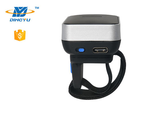 Wearable 2D Finger Ring Barcode Reader USB Wired 2.4G 450mAh