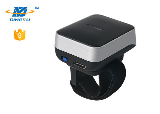 Wearable 2D Finger Ring Barcode Reader USB Wired 2.4G 450mAh