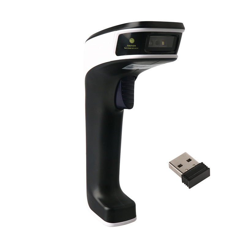 1D 2D QR Code Wireless Barcode Scanner for Inventory Management Scan Mode Auto Sense