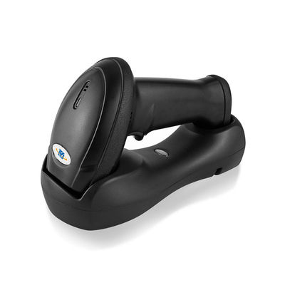 512k Storage 1600mAh Battery Wireless 2D Barcode Scanner With Charging Cradle For Retail Chains